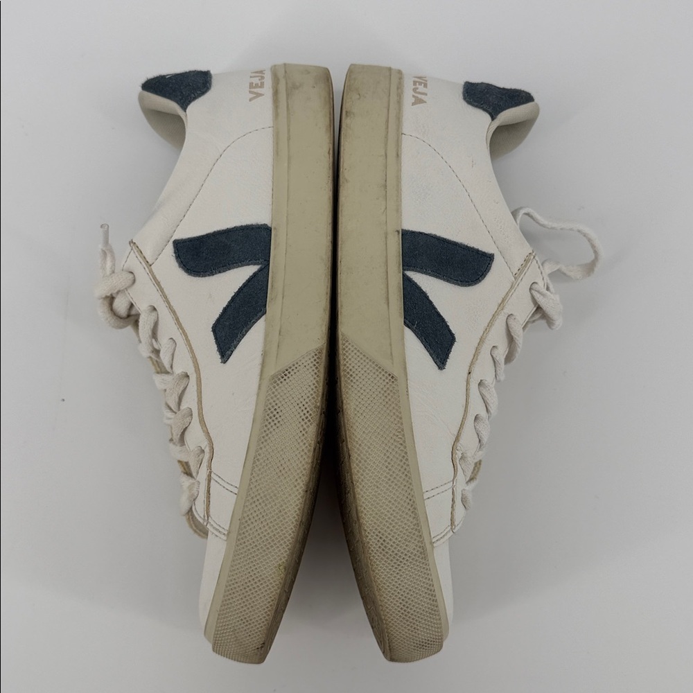 Veja Campo California Suede Leather Women Sneaker Wht/Blue Chromefree T2 Size 10 - Picture 8 of 12